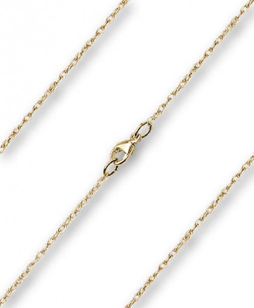Dainty Rope Chain w. Clasp Multiple Lengths Metals - 14K Solid Gold