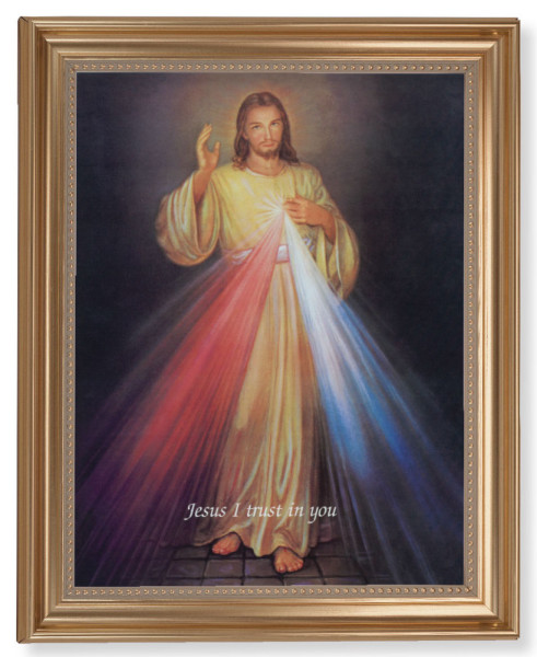 Divine Mercy 11x14 Framed Print Artboard - #129 Frame