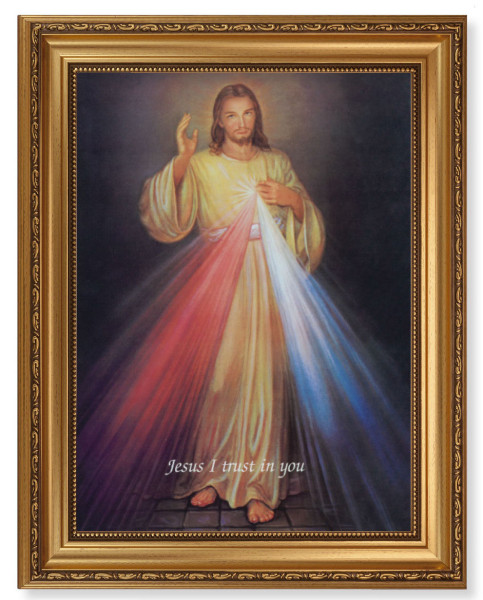 Divine Mercy 12x16 Framed Print Artboard - #131 Frame