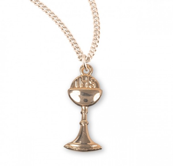 First Communion Chalice Pendant - Gold