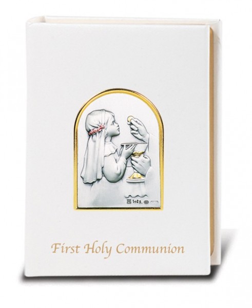 Girls First Communion Missal from Salerni - White