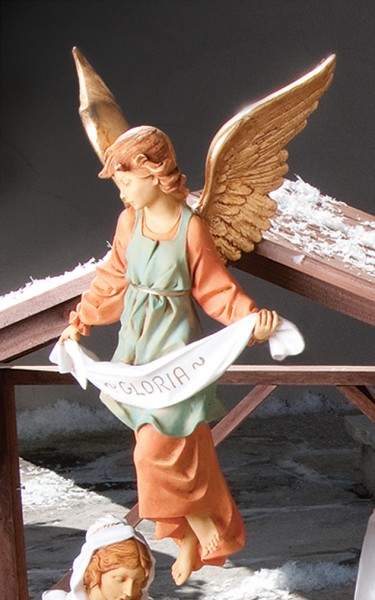 Gloria Angel Figure for 27 inch Nativity Set - Multi-Color
