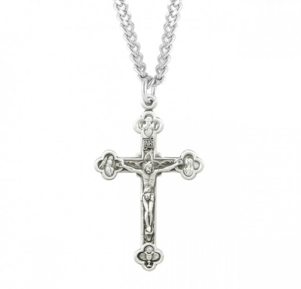 Glory of Heaven Men's Crucifix Necklace - Sterling Silver