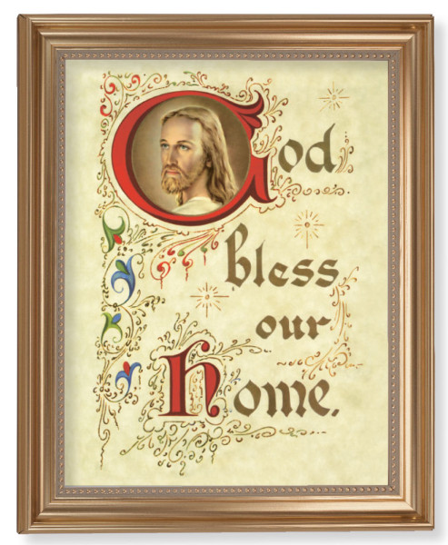 God Bless Our Home 11x14 Framed Print Artboard - #129 Frame