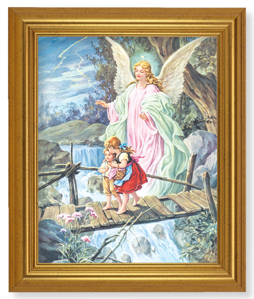Guardian Angel 8x10 Framed Print Under Glass - #110 Frame