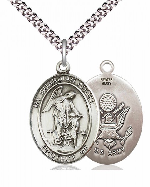 Guardian Angel Army Medal - Pewter