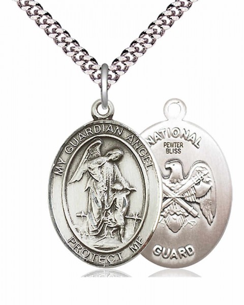 Guardian Angel National Guard Medal - Pewter