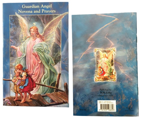 Guardian Angel Novena Prayer Pamphlet - Pack of 10 - Blue | Gold