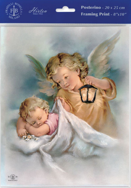 Guardian Angel Print with Lantern - Sold in 3 per pack - Multi-Color