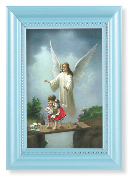 Guardian Angel Protecting Children 4x6 Print Pearlized Frame - #116 Frame
