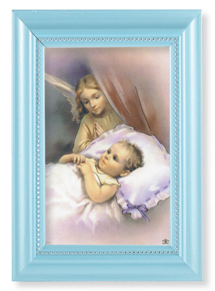 Guardian Angels and Baby 4x6 Print Pearlized Frame - #116 Frame