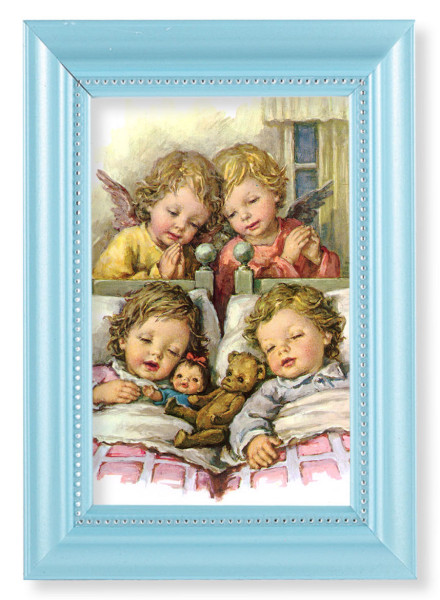 Guardian Angels with Twins 4x6 Print Pearlized Frame - #116 Frame