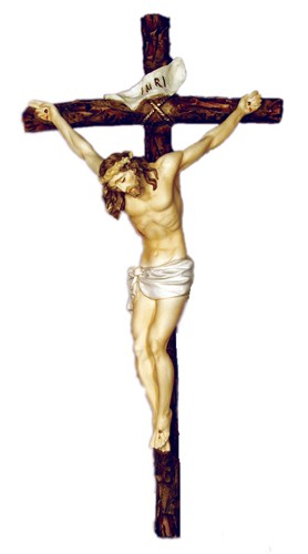 Handpainted Crucifix by Ado Santini - Multi-Color