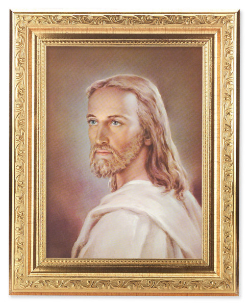 Head of Christ by Sallman 6x8 Print Under Glass - #162 Frame