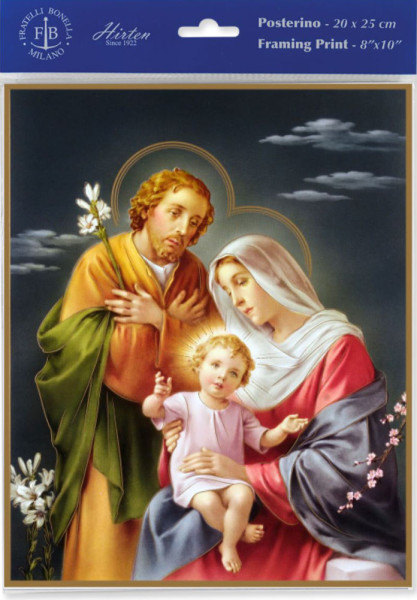 Holy Family with Infant Christ Print - Sold in 3 per pack - Multi-Color
