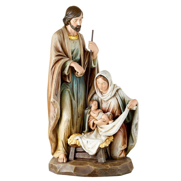 Holy Family Nativity 17 inches - Full Color