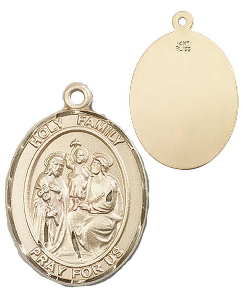Holy Family Pendant - 14K Solid Gold