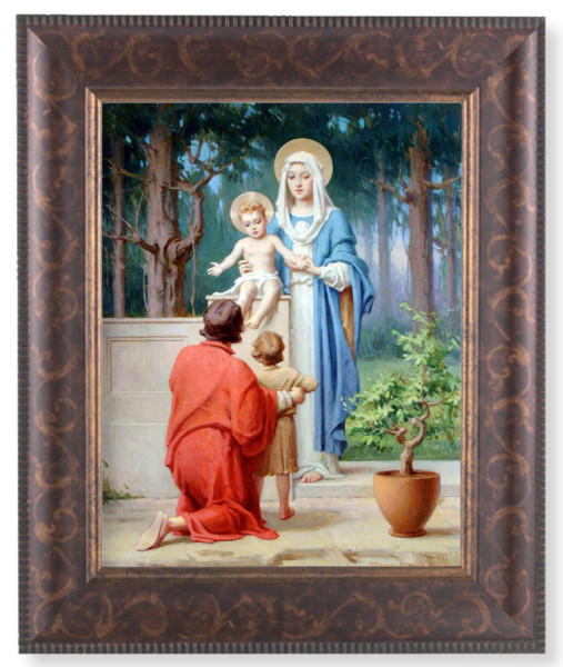 Holy Family with St. John the Baptist 8x10 Framed Print Under Glass - #124 Frame