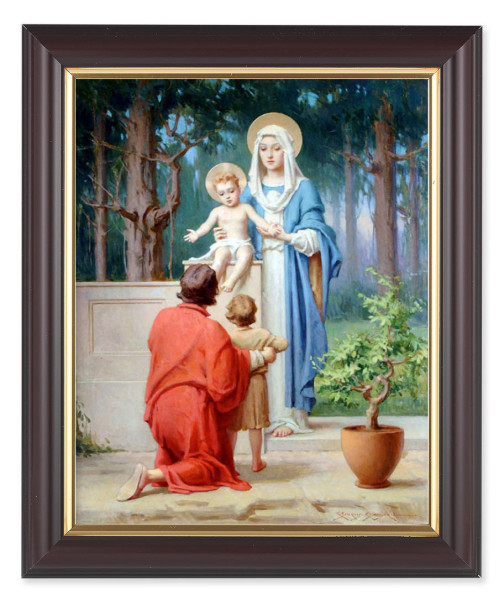 Holy Family with St. John the Baptist 8x10 Framed Print Under Glass - #133 Frame