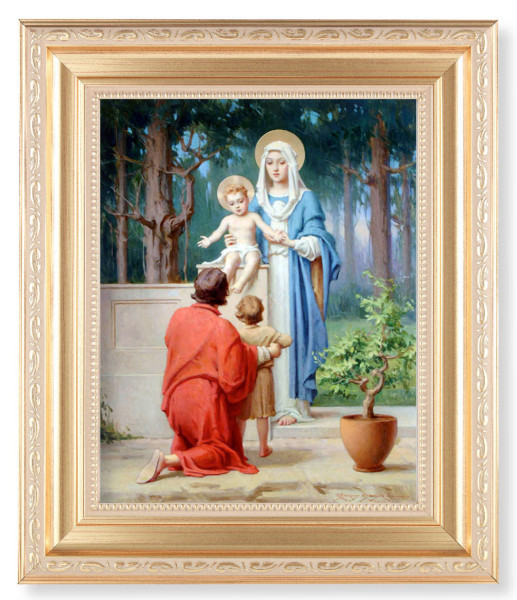 Holy Family with St. John the Baptist 8x10 Framed Print Under Glass - #138 Frame