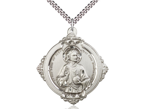 Holy Name Sterling Silver Medal - Sterling Silver