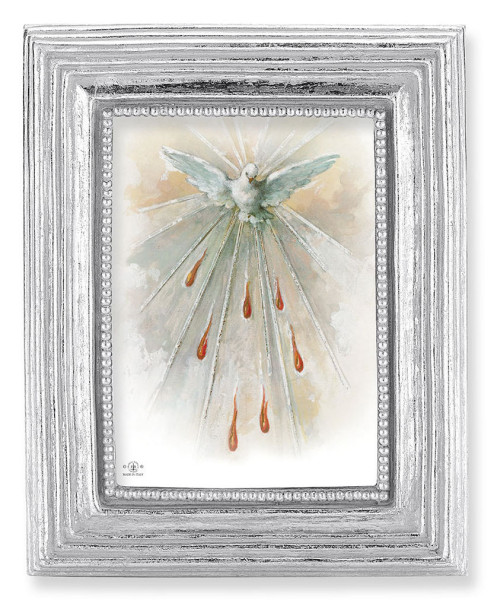 Holy Spirit 2.5x3.5 Print Under Glass - Silver