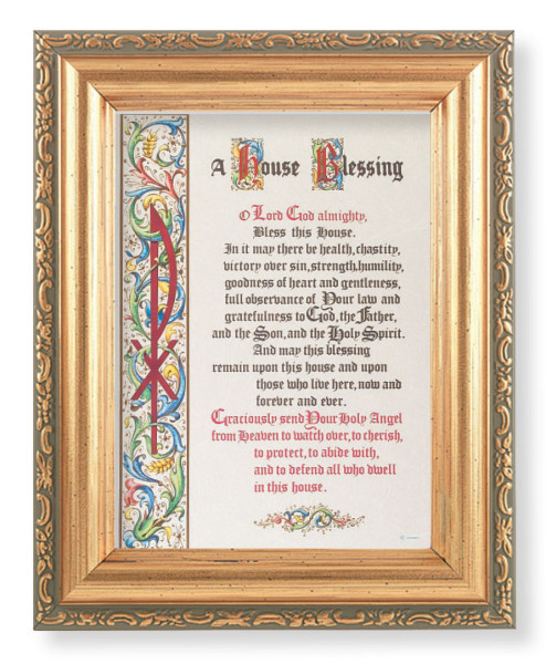 House Blessing Prayer 4x5.5 Print Under Glass - Full Color