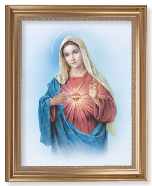 Immaculate Heart of Mary 11x14 Framed Print Artboard - #129 Frame