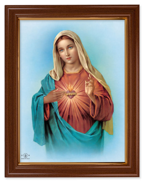 Immaculate Heart of Mary 12x16 Framed Print Artboard - #134 Frame