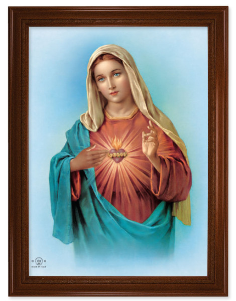Immaculate Heart of Mary 19x27 Framed Print Artboard - #172 Frame