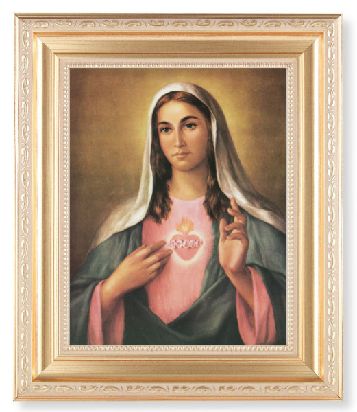Immaculate Heart of Mary 8x10 Framed Print Under Glass - #138 Frame