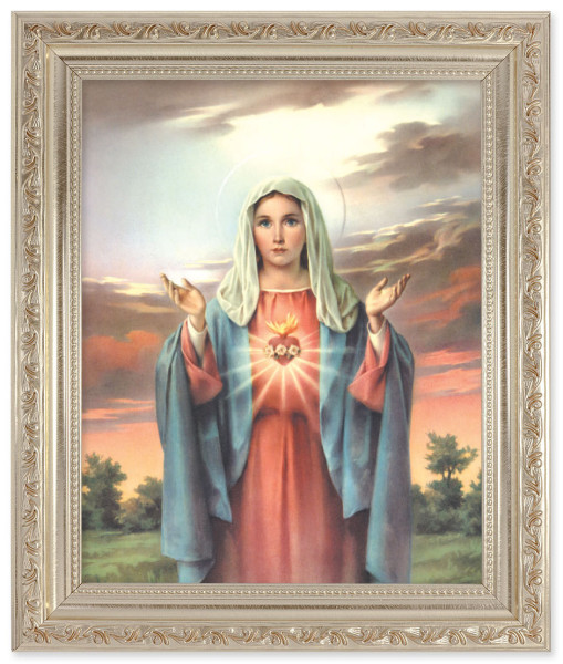 Immaculate Heart of Mary 8x10 Framed Print Under Glass - #164 Frame