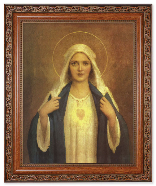 Immaculate Heart of Mary 8x10 Framed Print Under Glass - #161 Frame