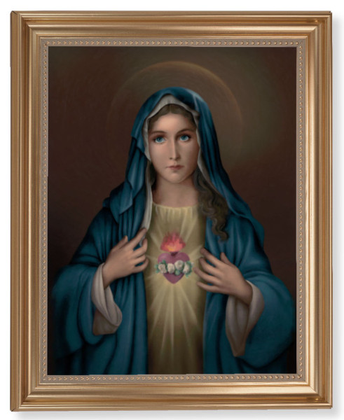 Immaculate Heart of Mary by Simeone 11x14 Framed Print Artboard - #129 Frame