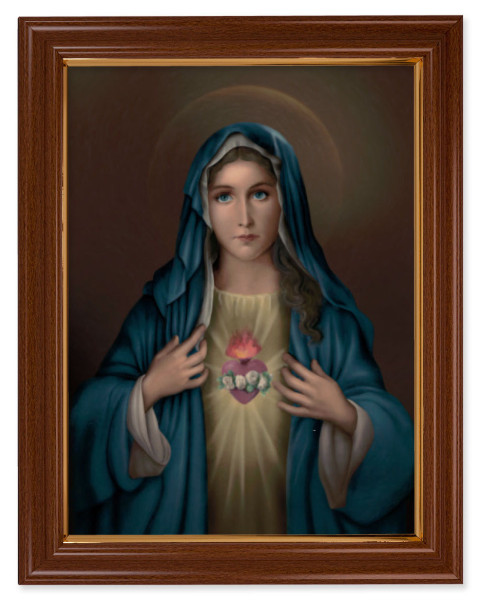 Immaculate Heart of Mary by Simeone 12x16 Framed Print Artboard - #134 Frame