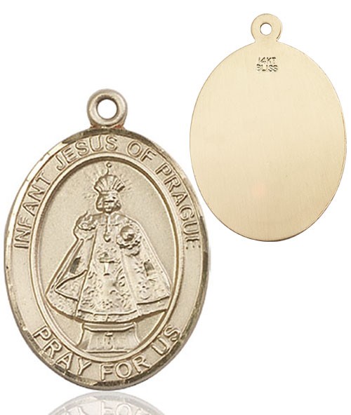 Infant of Prague Medal - 14K Solid Gold