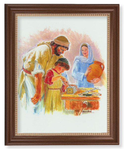Jesus the Carpenter by Hook 11x14 Framed Print Artboard - #127 Frame