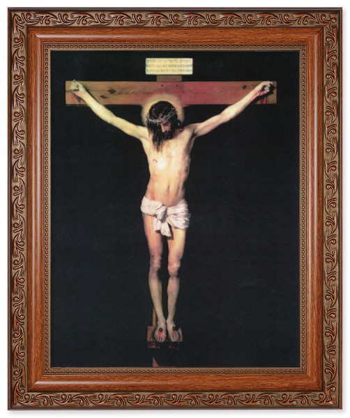 Jesus on the Cross 8x10 Framed Print Under Glass - #161 Frame