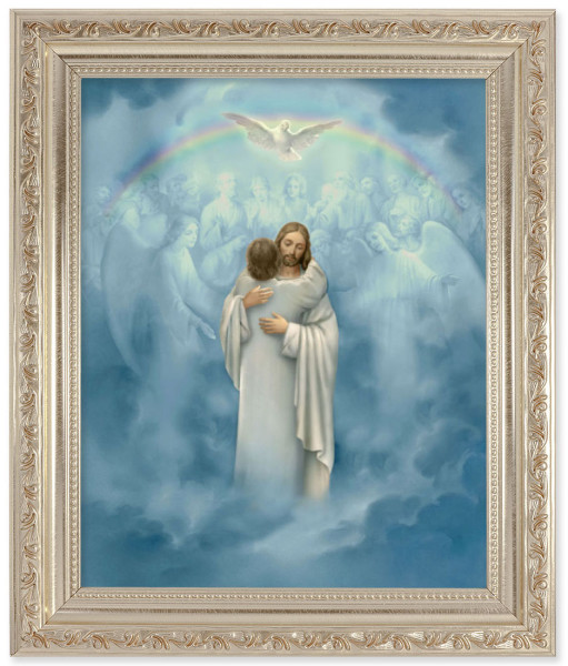 Jesus' Embrace at Heaven's Gate 8x10 Framed Print Under Glass - #164 Frame