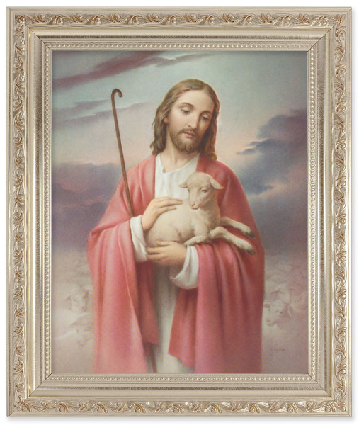 Jesus the Good Shepherd 8x10 Framed Print Under Glass - #164 Frame