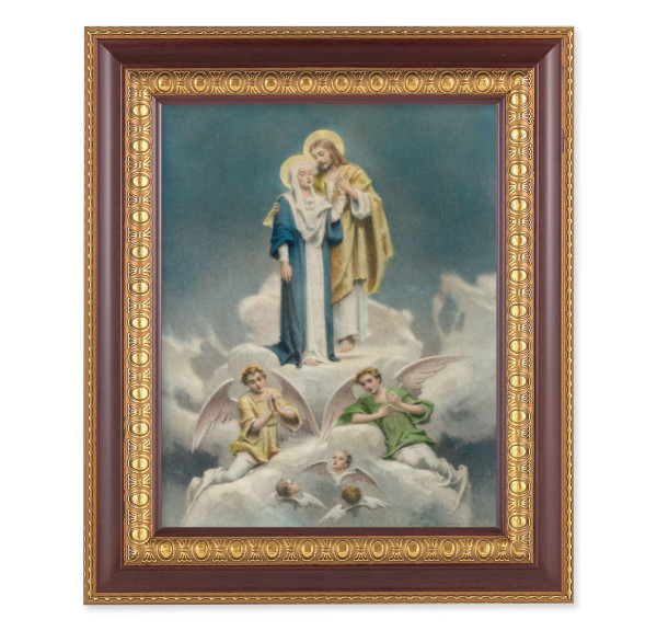 Jesus and Mary 8x10 Framed Print Under Glass - #126 Frame