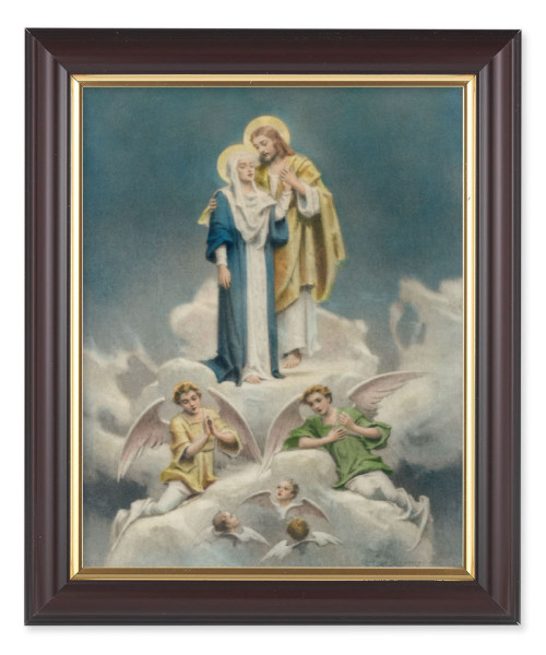 Jesus and Mary 8x10 Framed Print Under Glass - #133 Frame