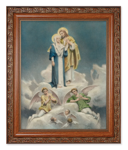 Jesus and Mary 8x10 Framed Print Under Glass - #161 Frame