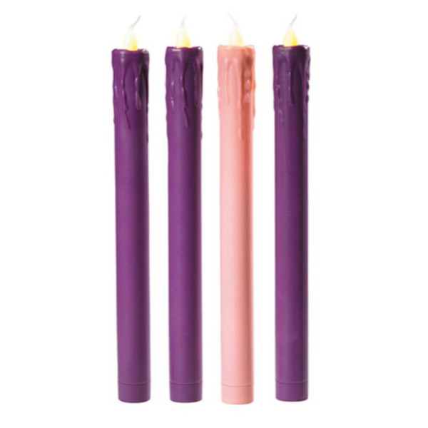 LED Flameless Advent Candle Set  - Taper