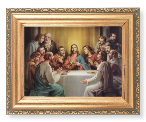 Last Supper 4x5.5 Print Under Glass - Full Color
