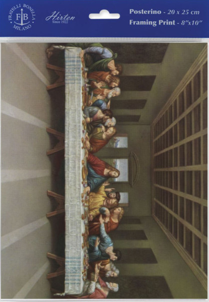 Last Supper Print by Da Vinci - Sold in 3 per pack - Multi-Color