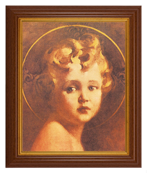 Light of the World Close Up by Chambers 8x10 Textured Artboard Dark Walnut Frame - #112 Frame