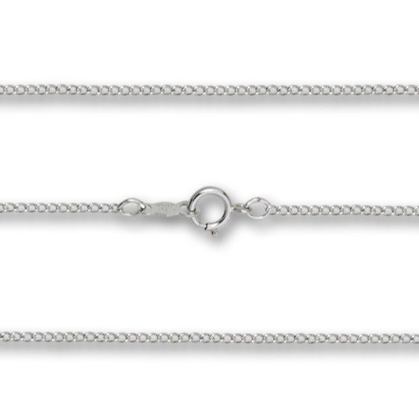 Lite Curb Chain Sterling Silver, Gold Filled, 14K Options - Sterling Silver