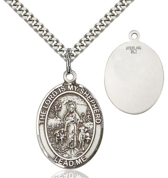Lord Is My Shepherd Medal - Sterling Silver