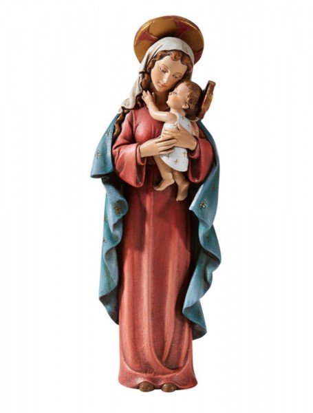 Madonna and Child 8 Inches High Statue - Full Color